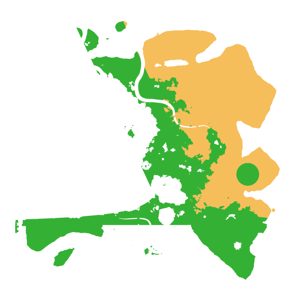 Biome Rust Map: Procedural Map, Size: 3500, Seed: 73737363