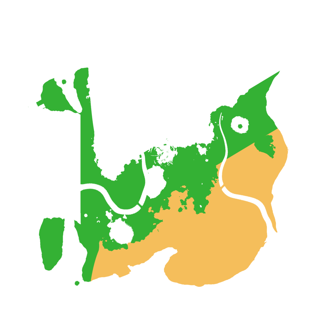 Biome Rust Map: Procedural Map, Size: 2800, Seed: 15504