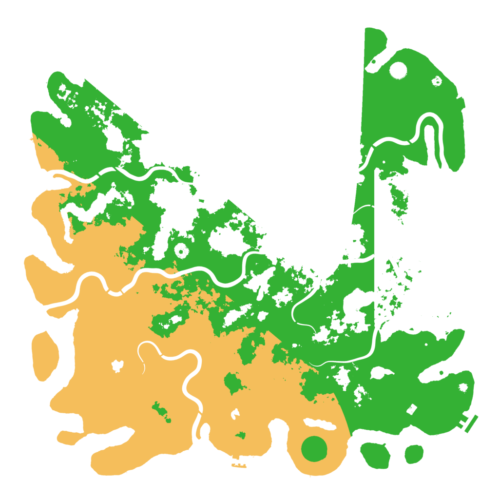 Biome Rust Map: Procedural Map, Size: 5100, Seed: 1392481459