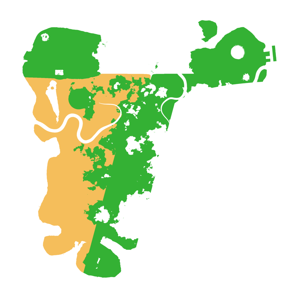 Biome Rust Map: Procedural Map, Size: 3800, Seed: 2143