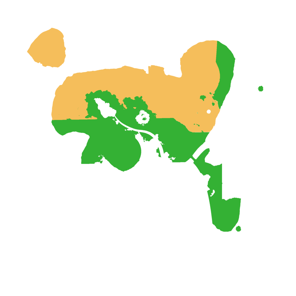 Biome Rust Map: Procedural Map, Size: 2200, Seed: 1327834885