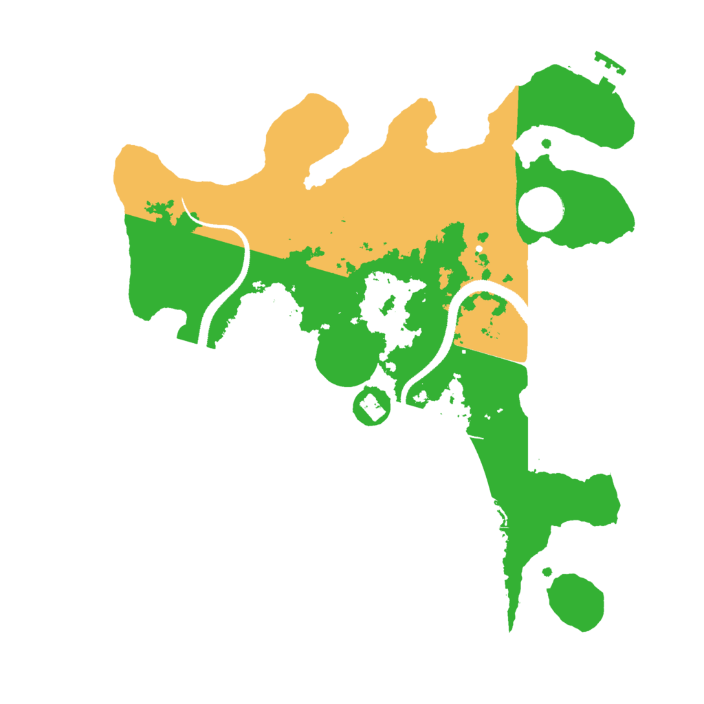 Biome Rust Map: Procedural Map, Size: 3000, Seed: 55070