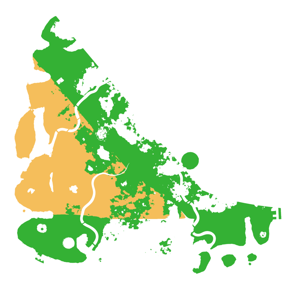 Biome Rust Map: Procedural Map, Size: 4605, Seed: 1234567890
