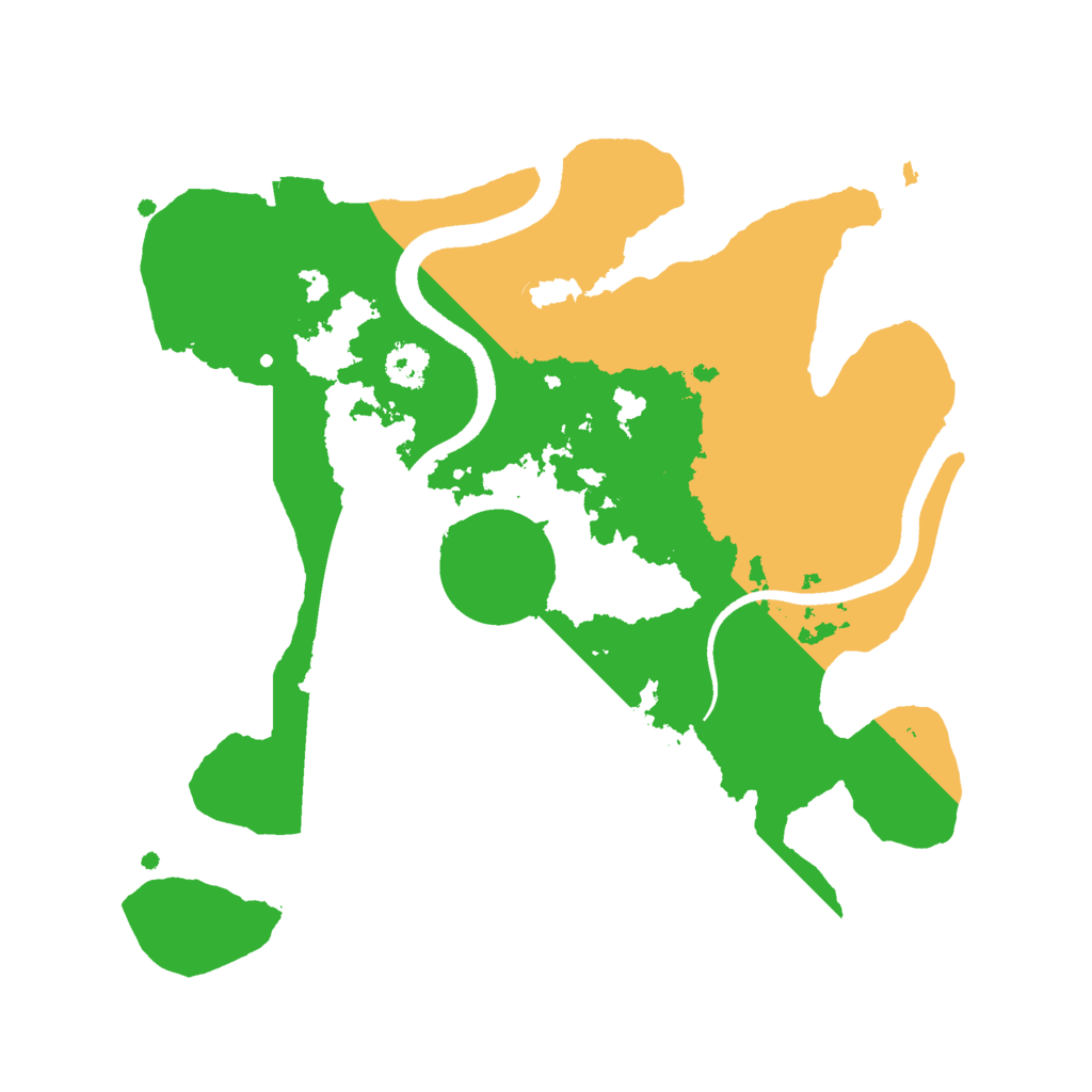 Biome Rust Map: Procedural Map, Size: 2500, Seed: 1785422263