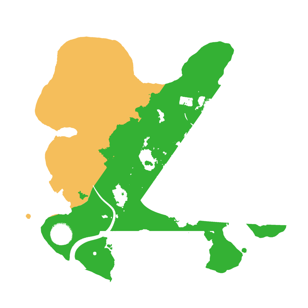 Biome Rust Map: Procedural Map, Size: 2500, Seed: 1722188084