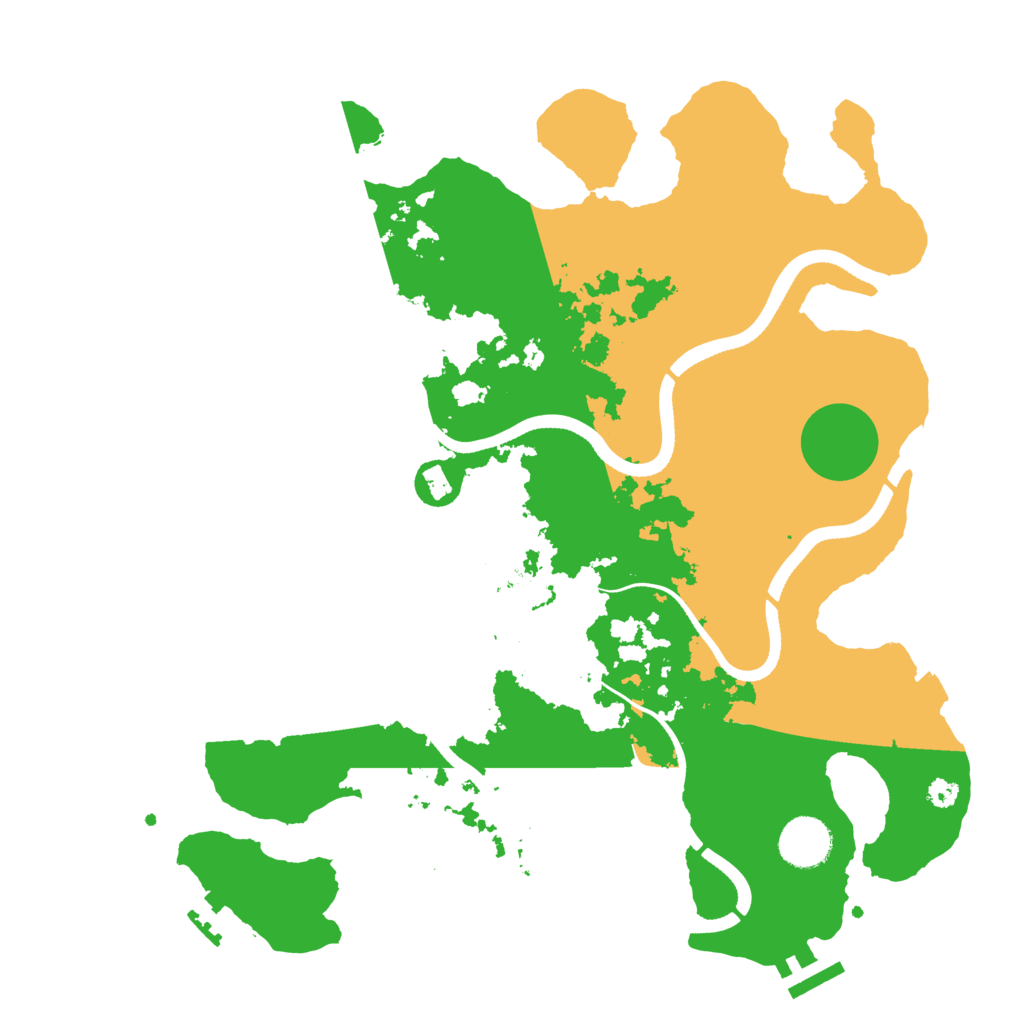 Biome Rust Map: Procedural Map, Size: 3500, Seed: 415615618