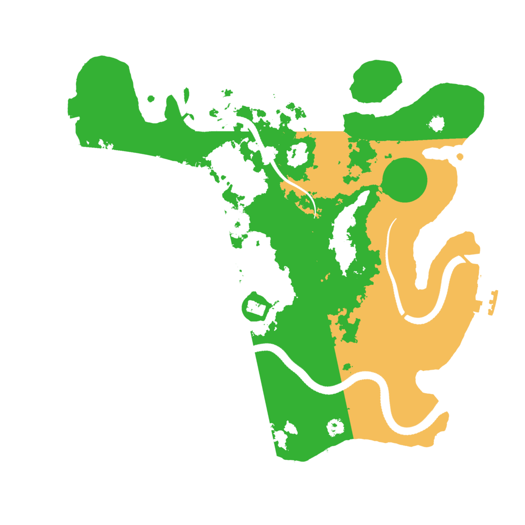 Biome Rust Map: Procedural Map, Size: 3100, Seed: 15542617