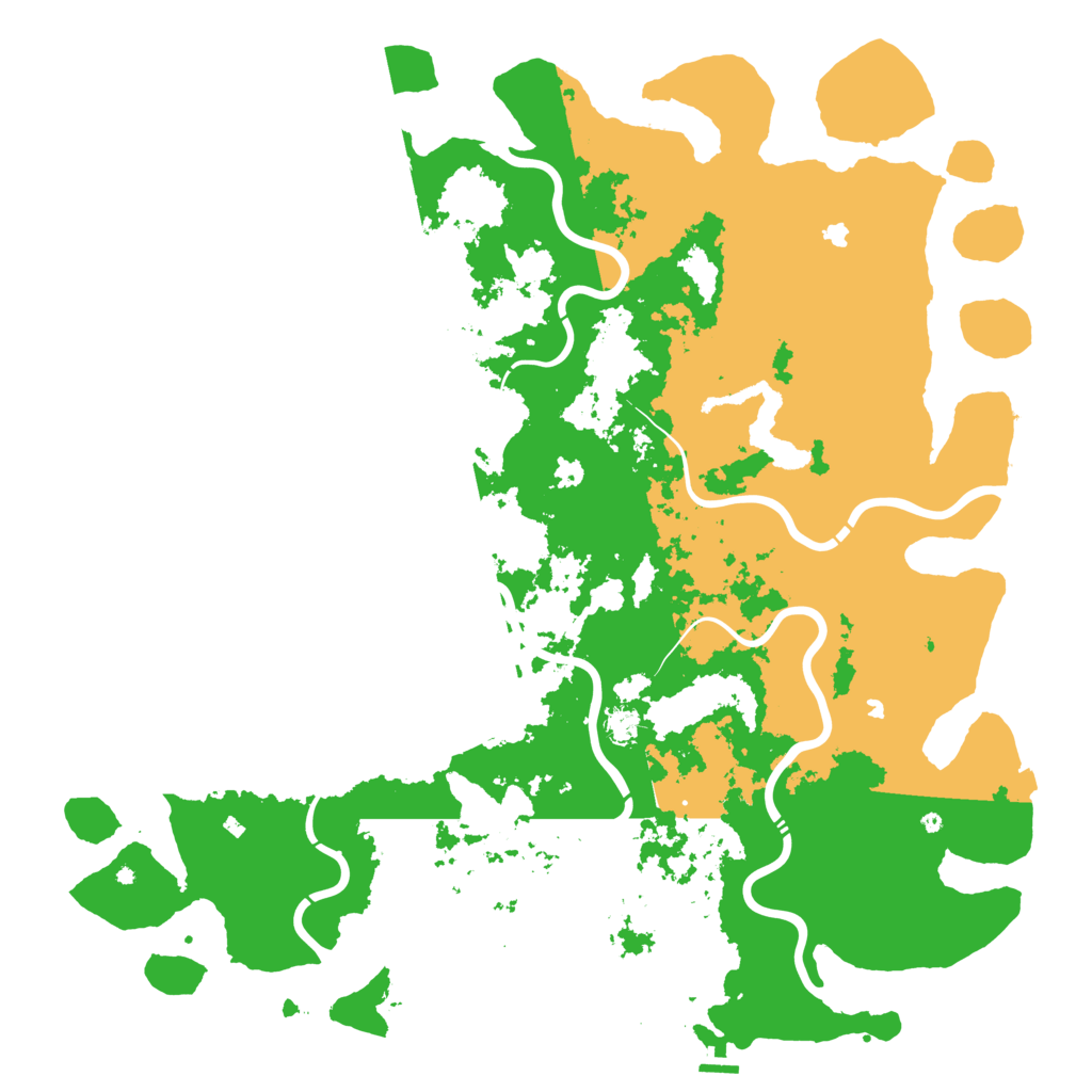 Biome Rust Map: Procedural Map, Size: 5500, Seed: 12345678