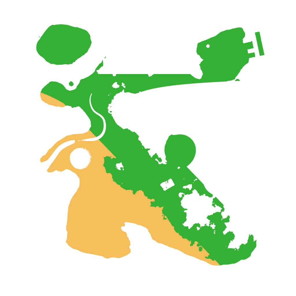 Biome Rust Map: Procedural Map, Size: 2500, Seed: 1775326244