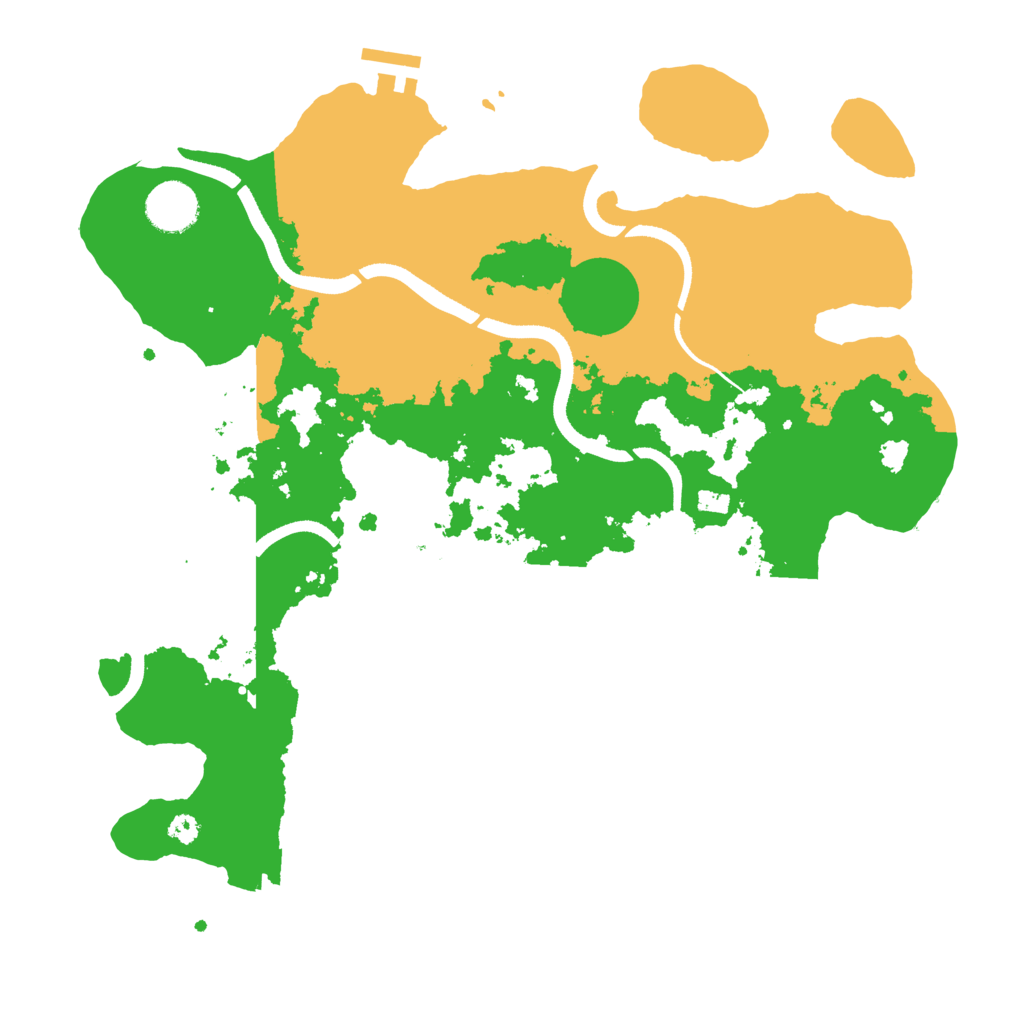 Biome Rust Map: Procedural Map, Size: 3500, Seed: 409506776