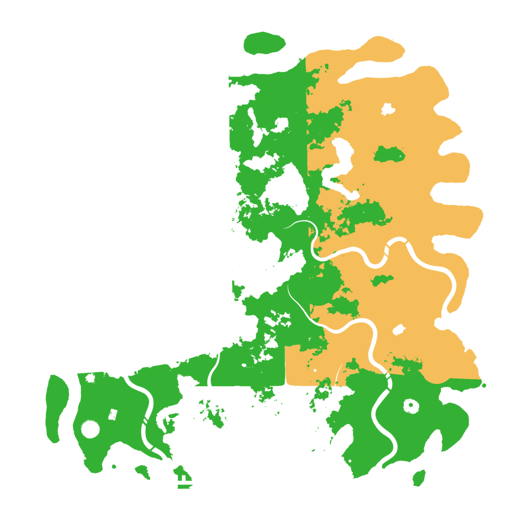 Biome Rust Map: Procedural Map, Size: 5000, Seed: 418888158