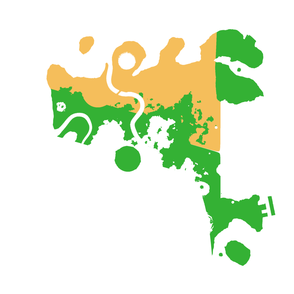 Biome Rust Map: Procedural Map, Size: 3050, Seed: 55070