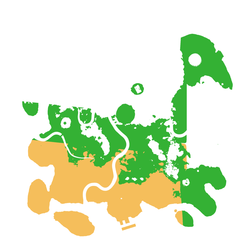 Biome Rust Map: Procedural Map, Size: 3500, Seed: 361798407