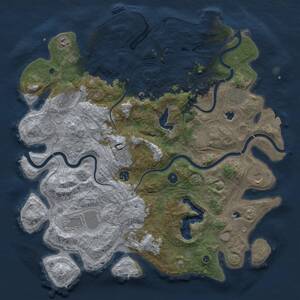 Thumbnail Rust Map: Procedural Map, Size: 4500, Seed: 688933770, 16 Monuments