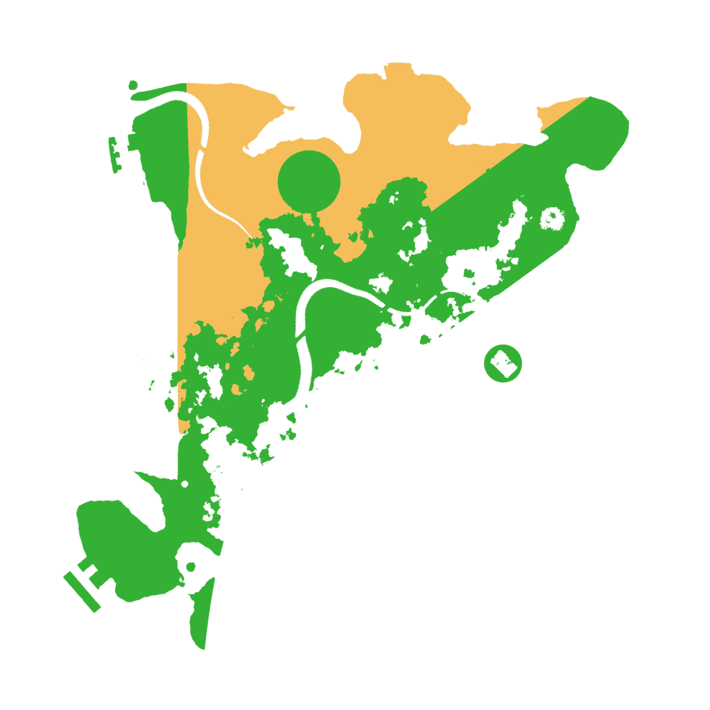 Biome Rust Map: Procedural Map, Size: 3000, Seed: 19111