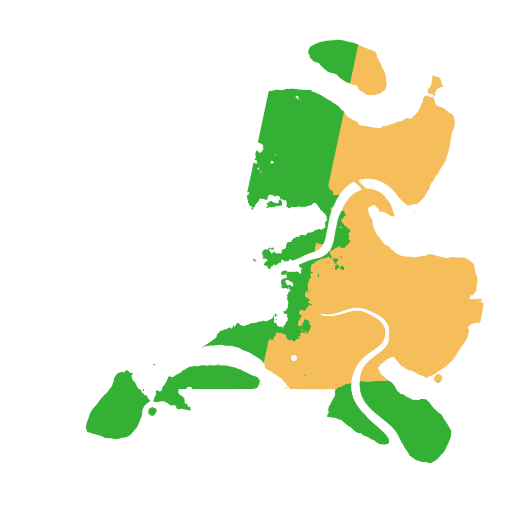 Biome Rust Map: Procedural Map, Size: 2500, Seed: 777123