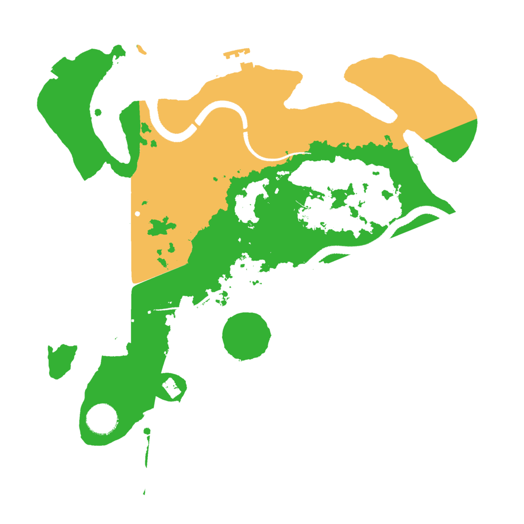 Biome Rust Map: Procedural Map, Size: 3000, Seed: 36993