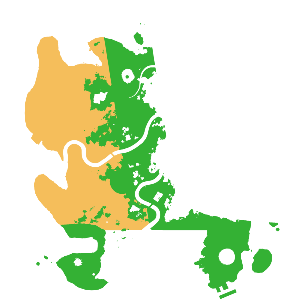 Biome Rust Map: Procedural Map, Size: 3500, Seed: 2038243061