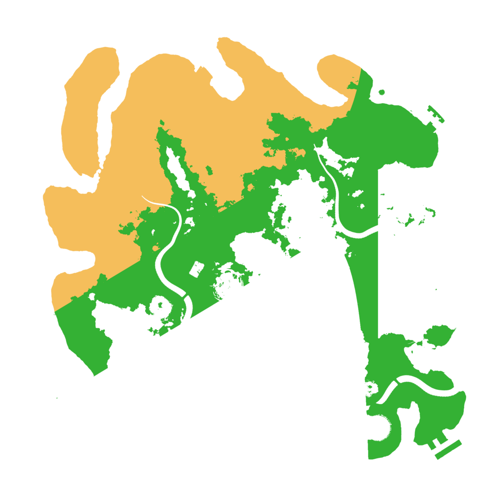 Biome Rust Map: Procedural Map, Size: 3500, Seed: 907349114