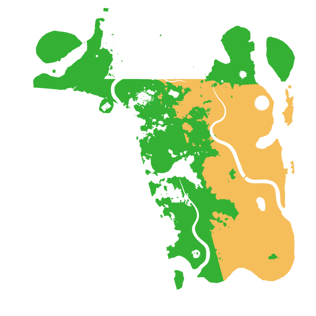 Biome Rust Map: Procedural Map, Size: 3800, Seed: 33973