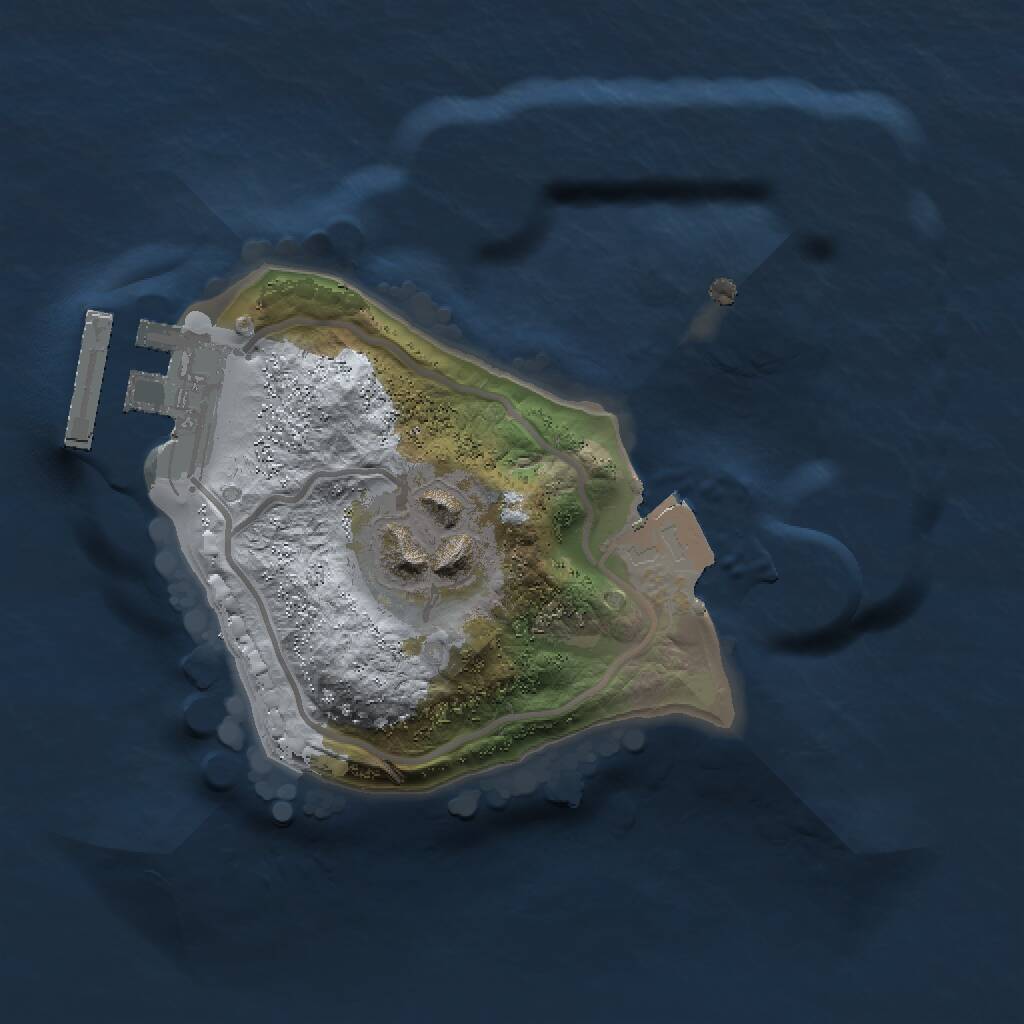 Rust Map: Procedural Map, Size: 1500, Seed: 854226770, 3 Monuments