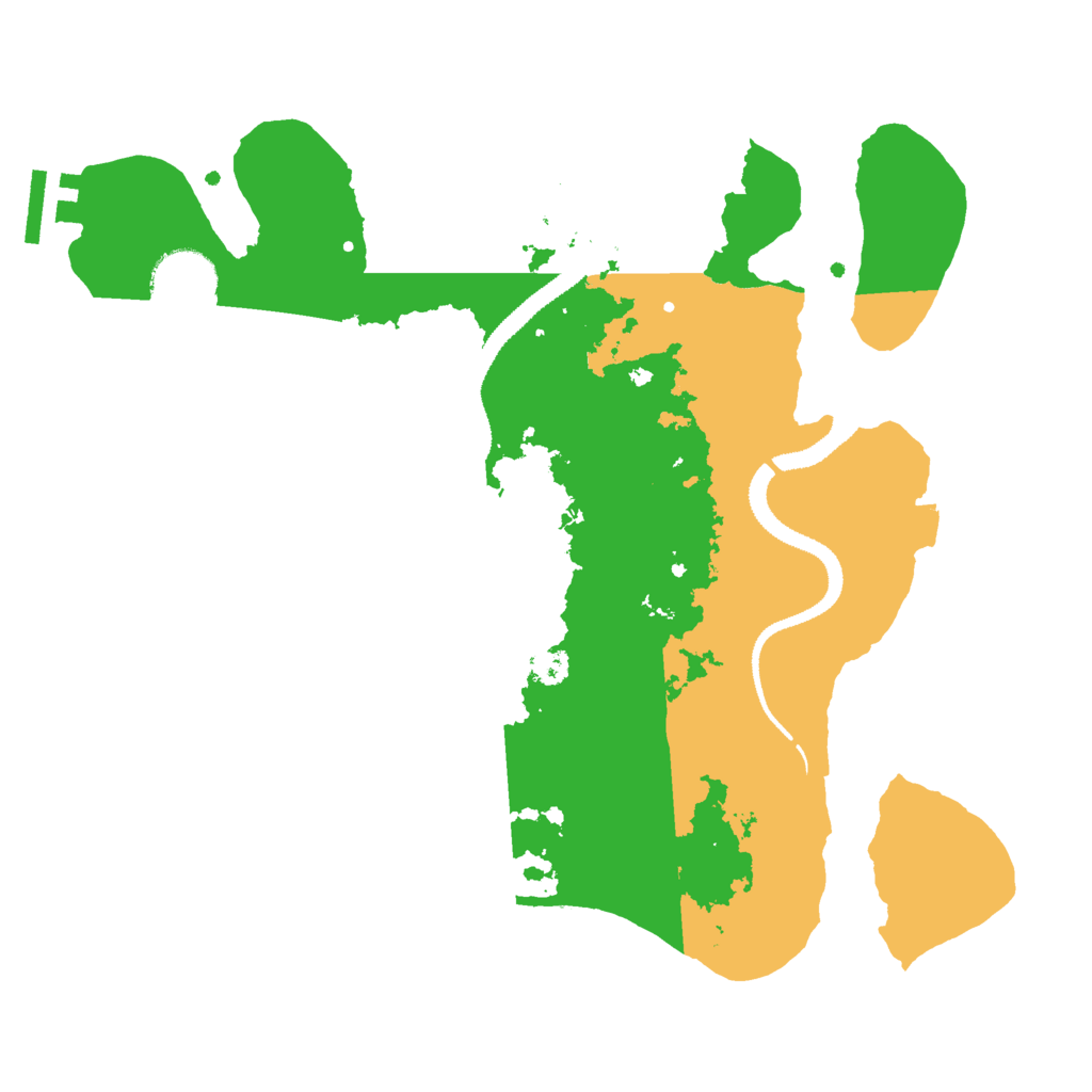Biome Rust Map: Procedural Map, Size: 3000, Seed: 74707