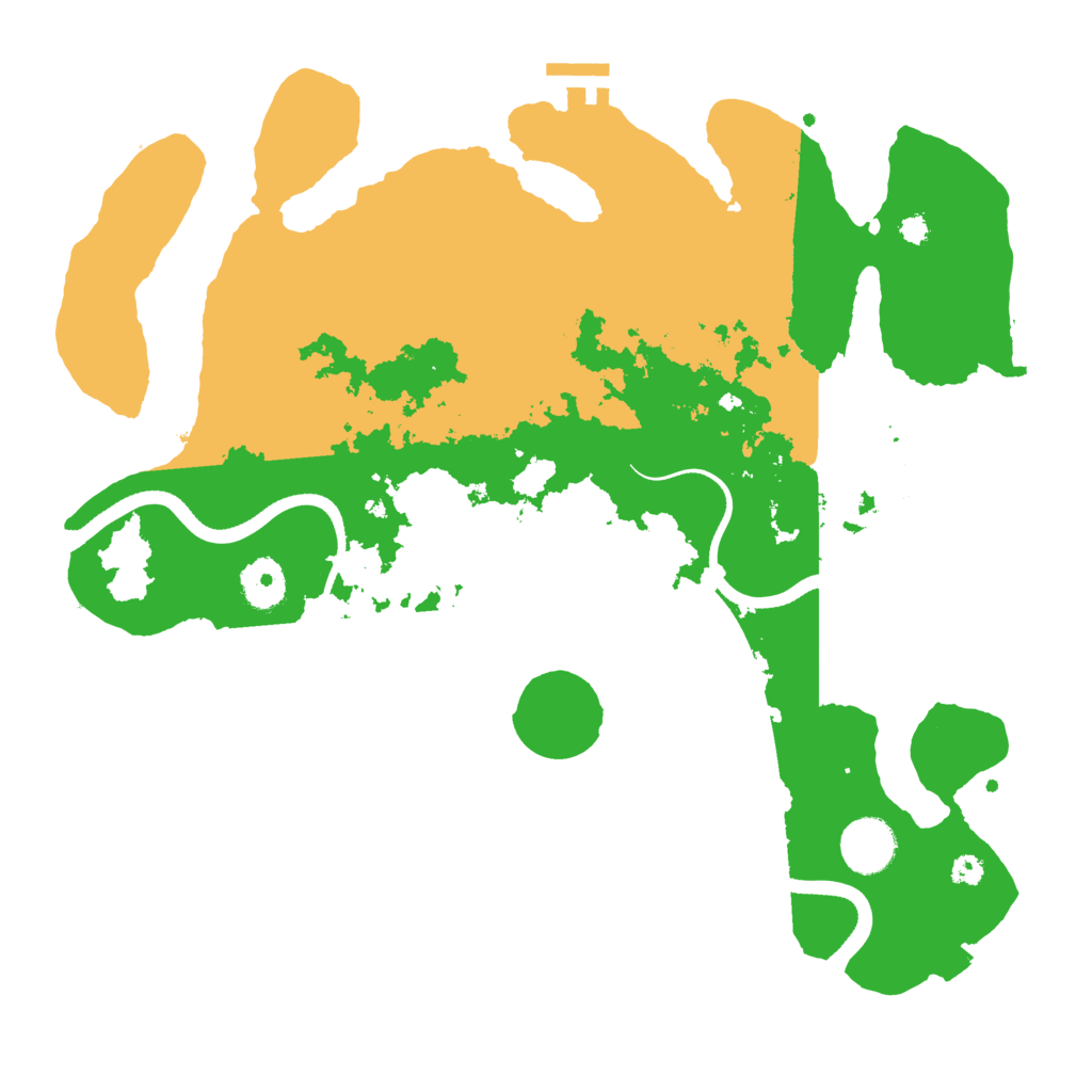 Biome Rust Map: Procedural Map, Size: 3500, Seed: 742596268