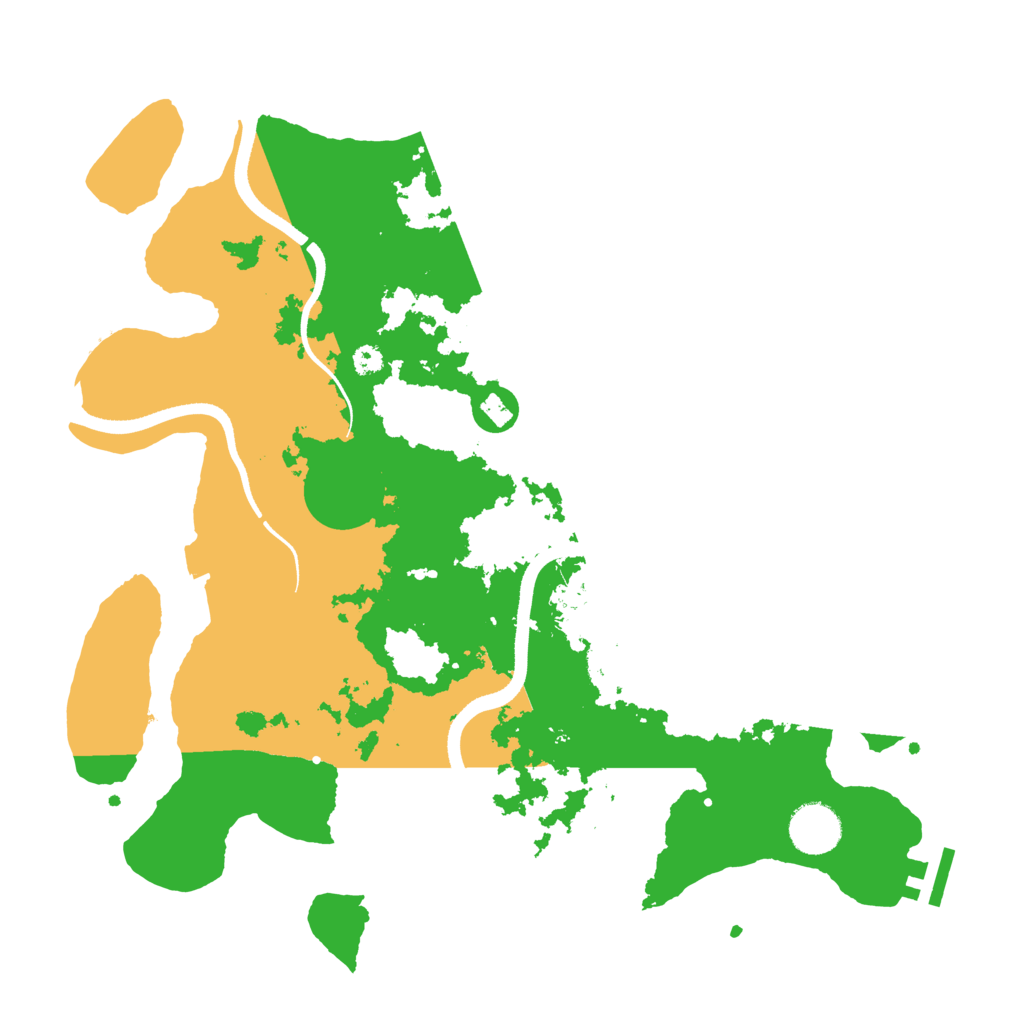 Biome Rust Map: Procedural Map, Size: 3500, Seed: 747008402