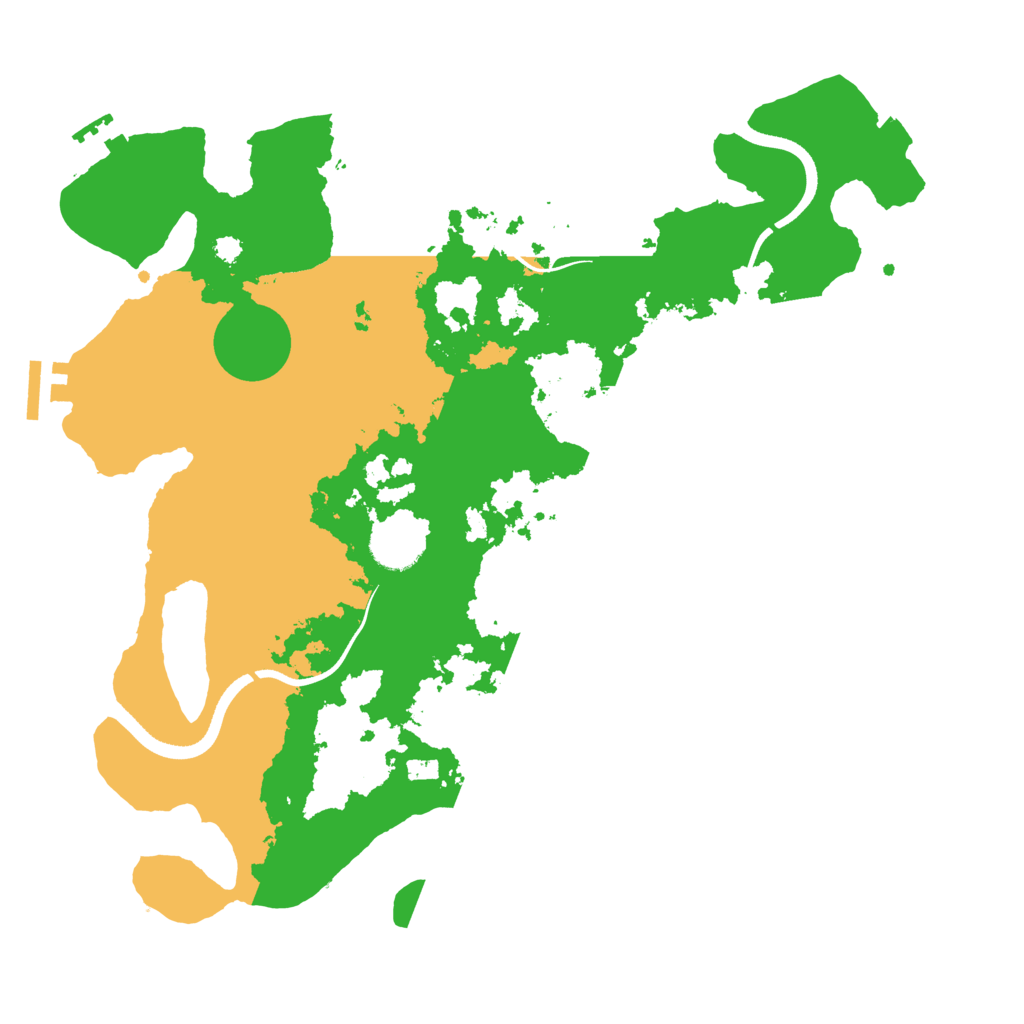 Biome Rust Map: Procedural Map, Size: 3500, Seed: 878928816