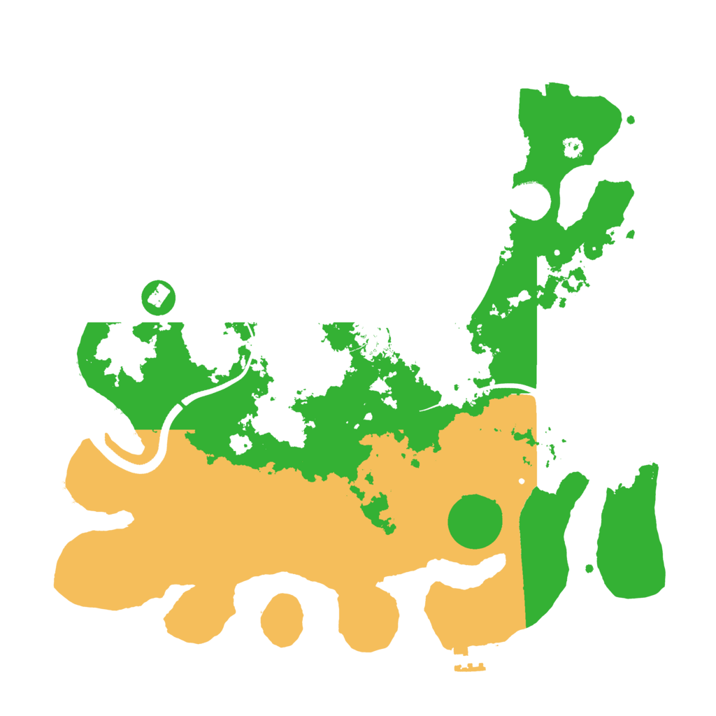 Biome Rust Map: Procedural Map, Size: 3500, Seed: 1580192145