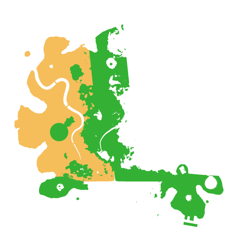 Biome Rust Map: Procedural Map, Size: 3500, Seed: 95323241