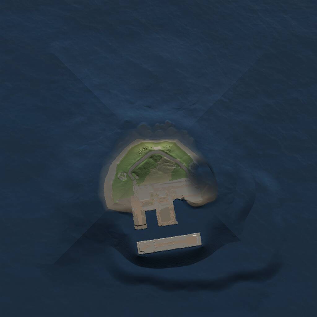 Rust Map: Procedural Map, Size: 1000, Seed: 4446, 2 Monuments