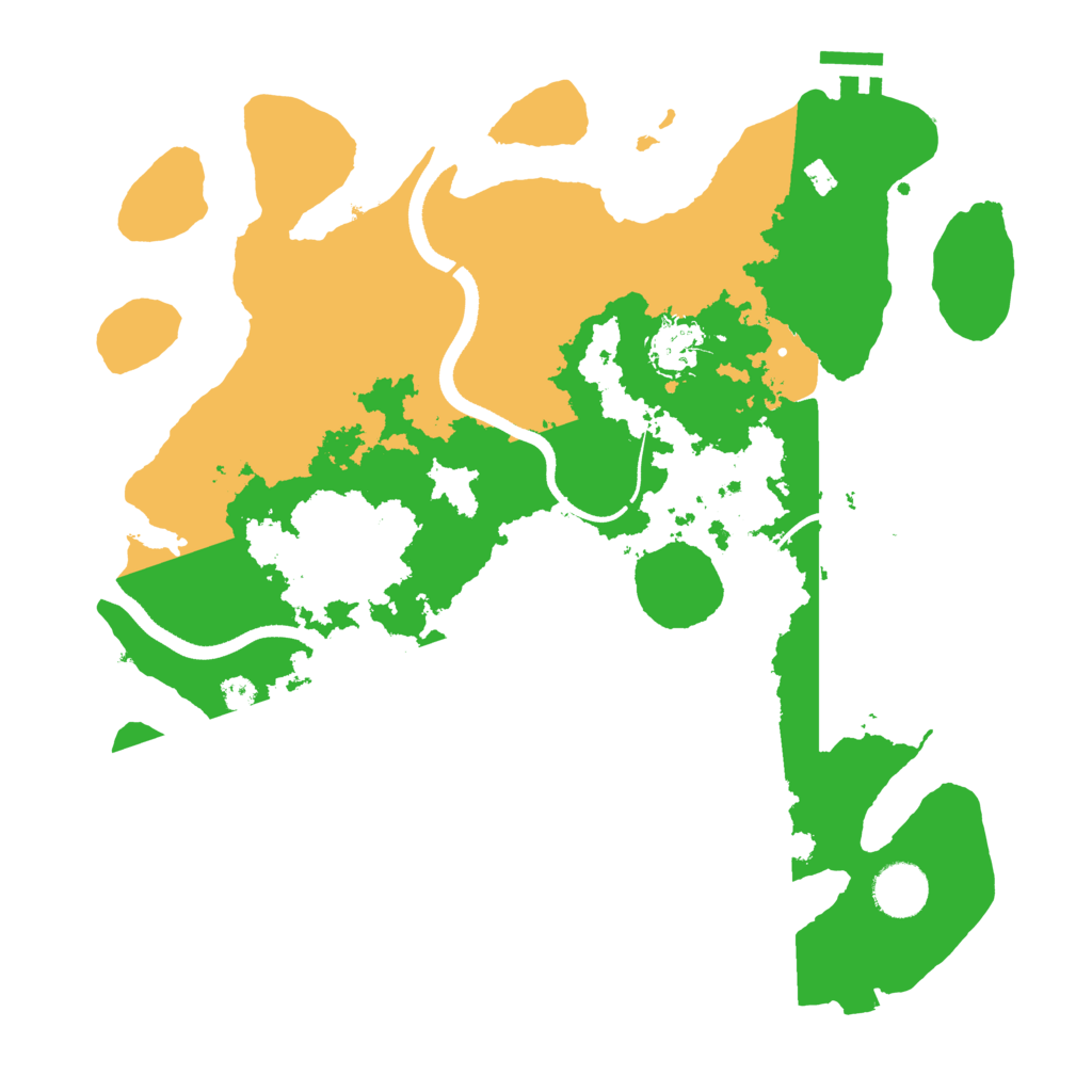 Biome Rust Map: Procedural Map, Size: 3500, Seed: 427821820