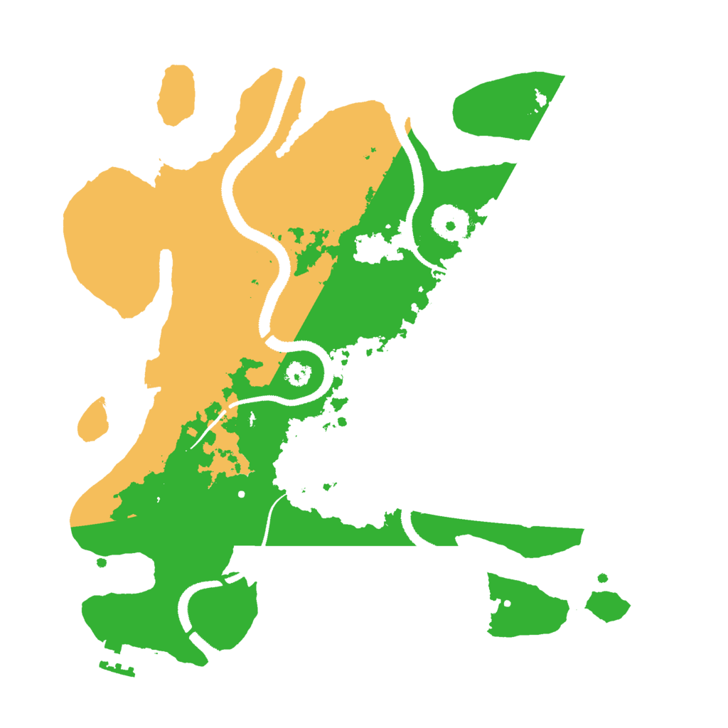 Biome Rust Map: Procedural Map, Size: 3000, Seed: 31415