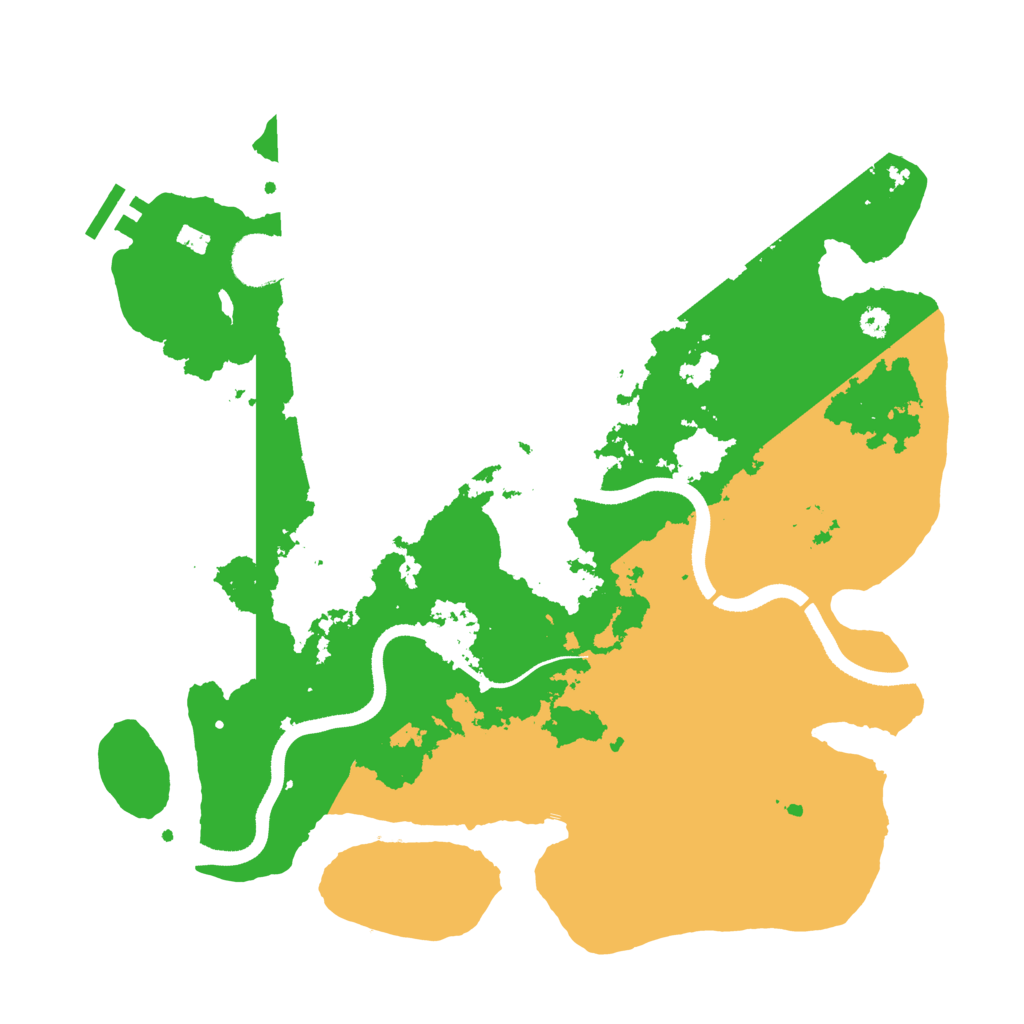 Biome Rust Map: Procedural Map, Size: 3500, Seed: 20260318