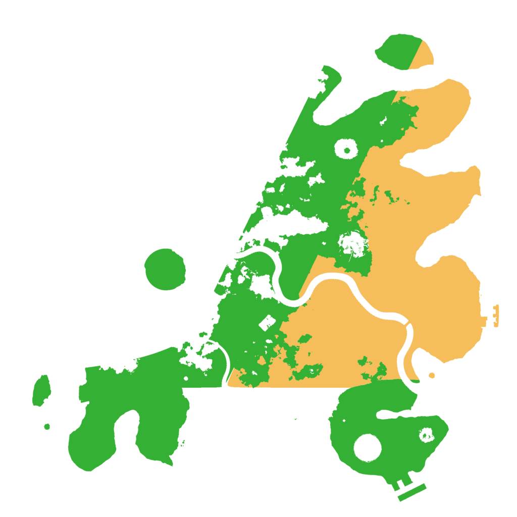 Biome Rust Map: Procedural Map, Size: 3500, Seed: 448791688