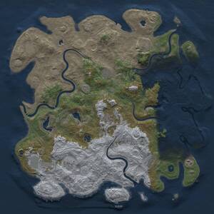 Thumbnail Rust Map: Procedural Map, Size: 4750, Seed: 6327333, 17 Monuments