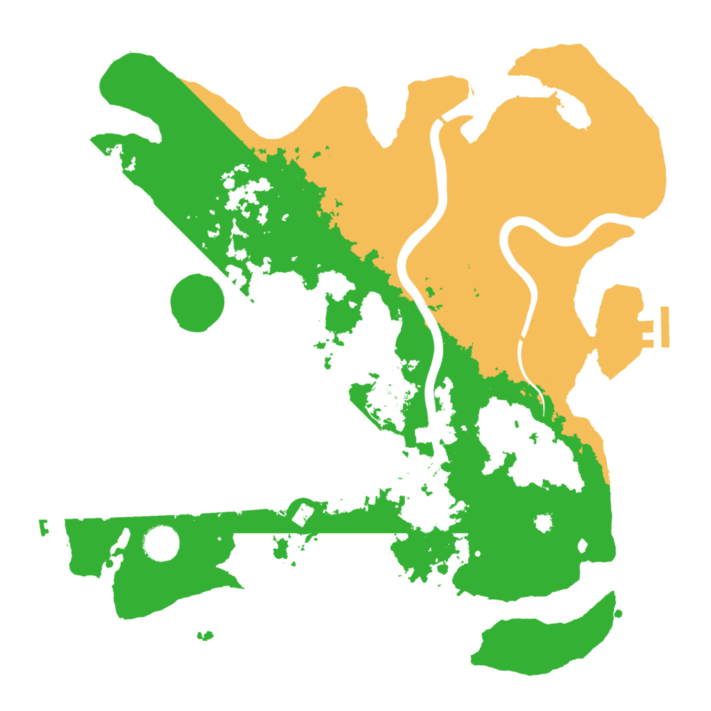 Biome Rust Map: Procedural Map, Size: 3500, Seed: 385143976