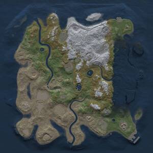 Thumbnail Rust Map: Procedural Map, Size: 3823, Seed: 576911268, 16 Monuments