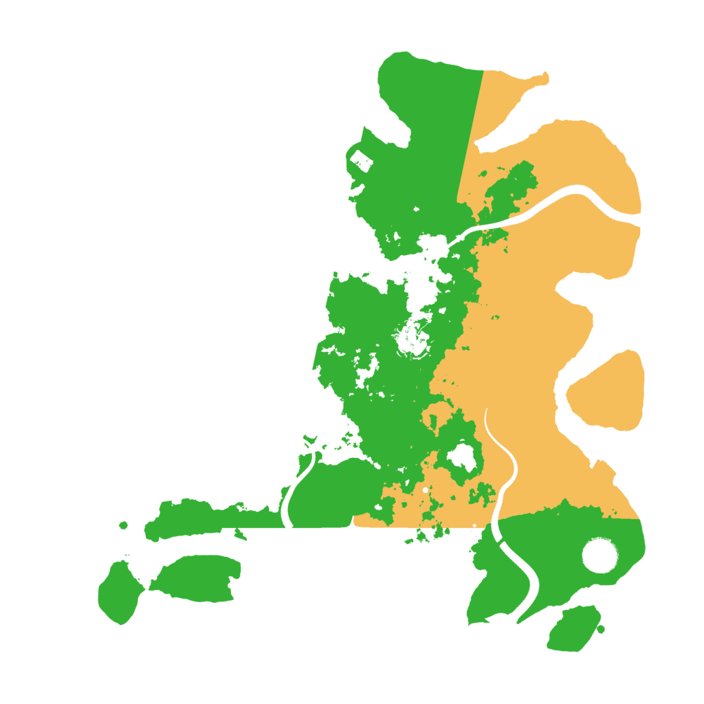 Biome Rust Map: Procedural Map, Size: 3500, Seed: 777123