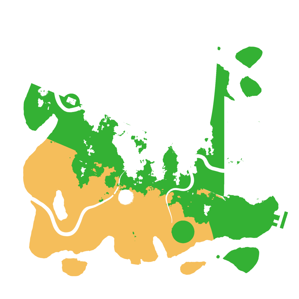 Biome Rust Map: Procedural Map, Size: 3500, Seed: 235441