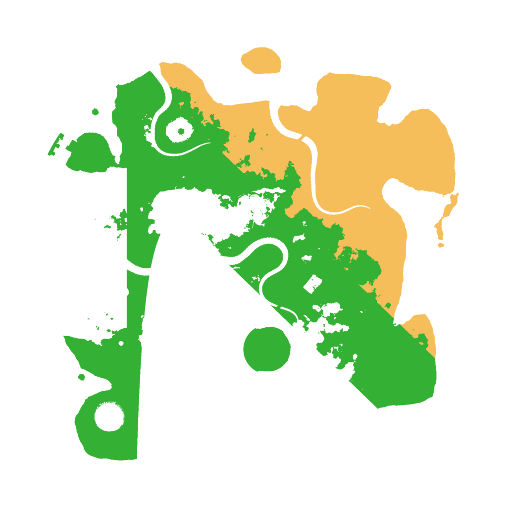 Biome Rust Map: Procedural Map, Size: 3050, Seed: 55060