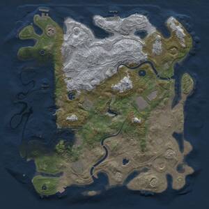 Thumbnail Rust Map: Procedural Map, Size: 4250, Seed: 427450905, 17 Monuments