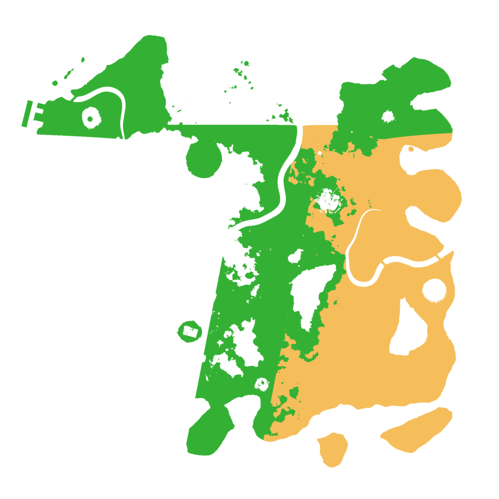 Biome Rust Map: Procedural Map, Size: 3750, Seed: 1463112473