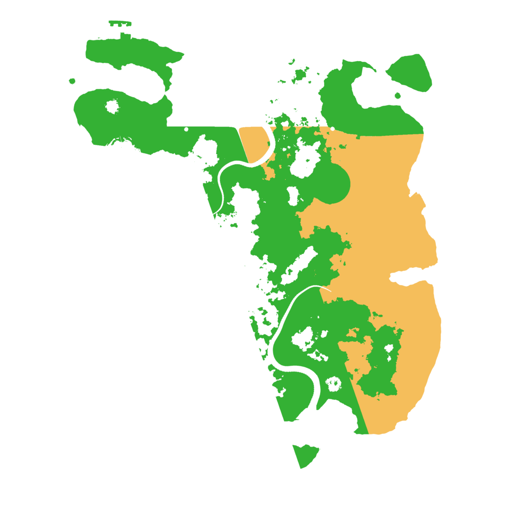 Biome Rust Map: Procedural Map, Size: 3400, Seed: 543543543