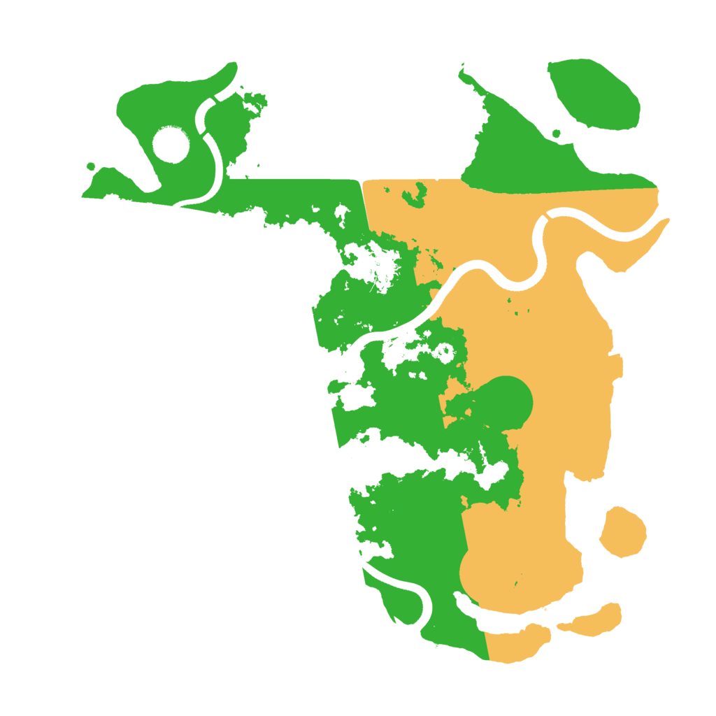 Biome Rust Map: Procedural Map, Size: 3500, Seed: 1986390011