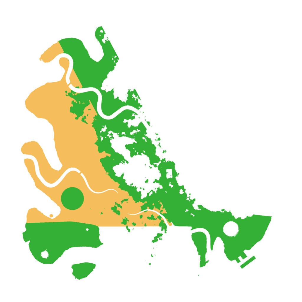 Biome Rust Map: Procedural Map, Size: 3500, Seed: 2067137746