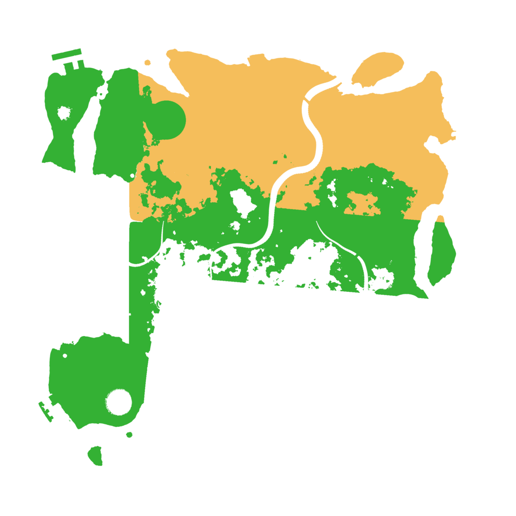 Biome Rust Map: Procedural Map, Size: 3500, Seed: 463684962