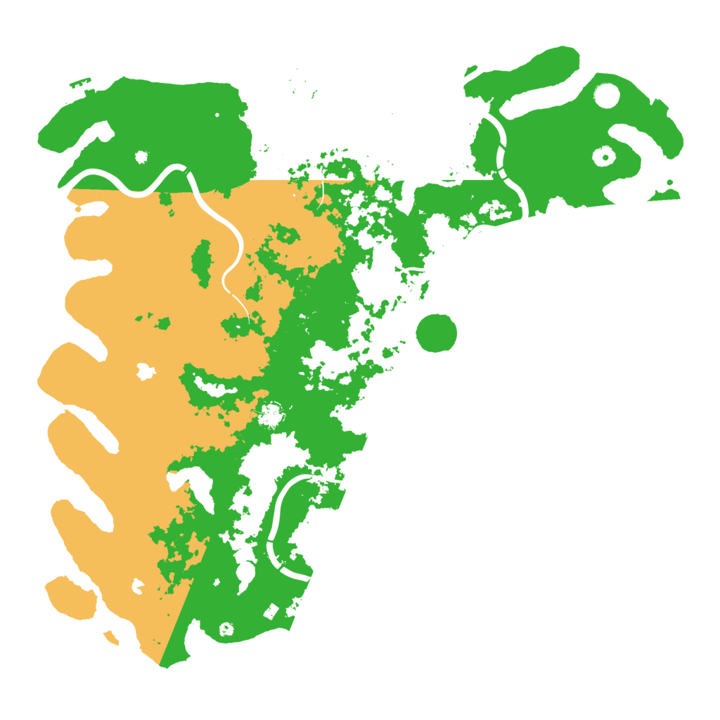 Biome Rust Map: Procedural Map, Size: 5000, Seed: 1217015721