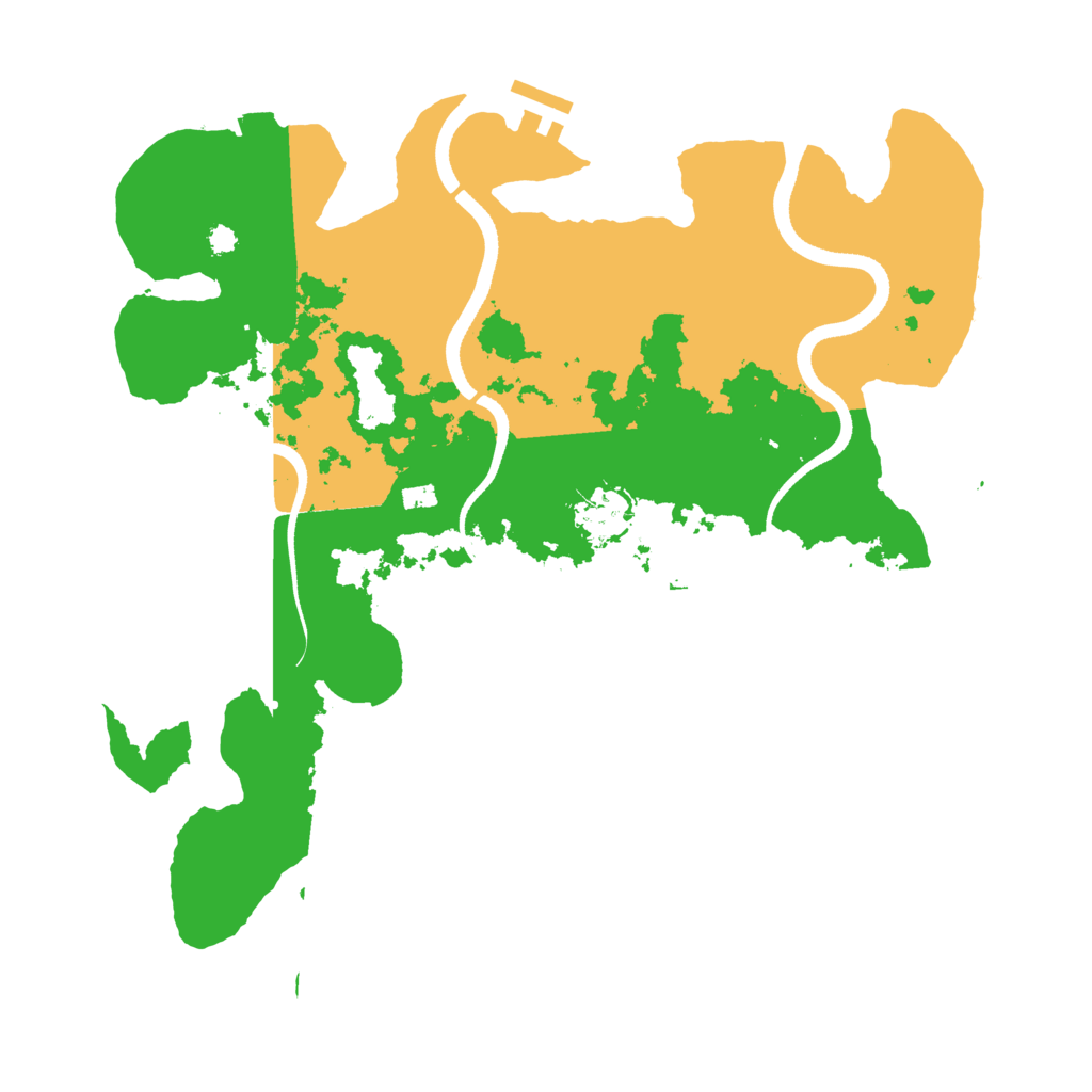 Biome Rust Map: Procedural Map, Size: 3500, Seed: 850994298